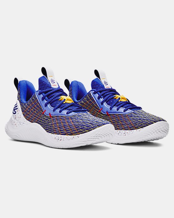 Unisex Curry Flow 10 'Curry-fornia' Basketball Shoes, Blue, pdpMainDesktop image number 3